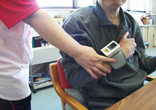 血圧・体温測定写真